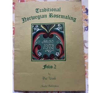 Norwegian Rosemaling Folio 2 Pat Virch published by Nordic Publishers‎ set of 8